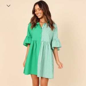 Petal & Pup Green Mini Dress- New with tags!